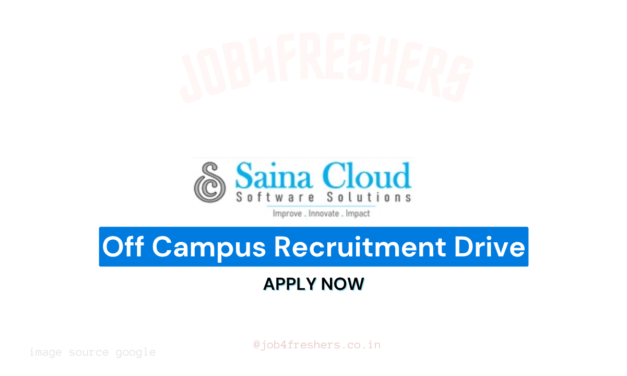 Saina Cloud Job Opportunity for Jr. Software Developer | 0-1 Year