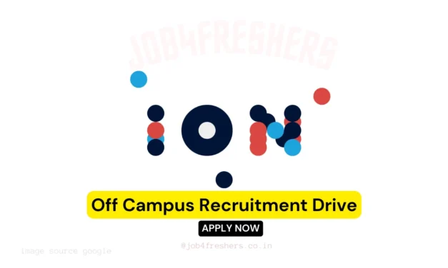 ION Recruiting Freshers as Technical Analyst | Noida Location
