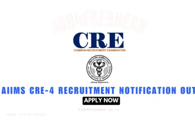 AIIMS CRE-4 Recruitment 2025 | Group B and Group C | 1300+ Posts