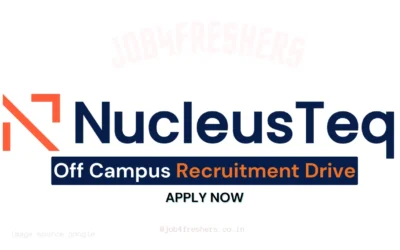 NucleusTeq Off Campus Recruitment | Engineering Graduates