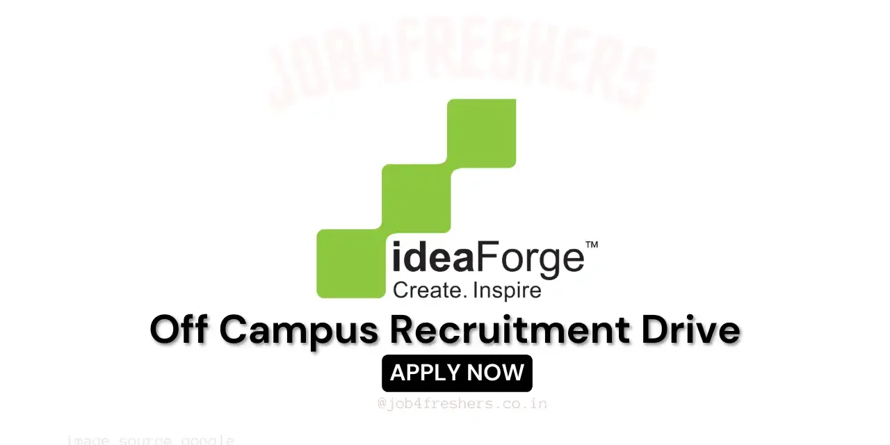 IdeaForge Hiring Intern | Navi Mumbai | Apply Online