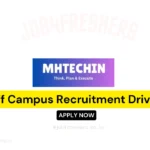 Mhtechin Off Campus Drive | Data Analyst | Apply Now
