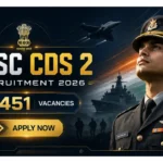 UPSC CDS 2 Recruitment 2026 for 451 Vacancies |Notification Out Apply Now