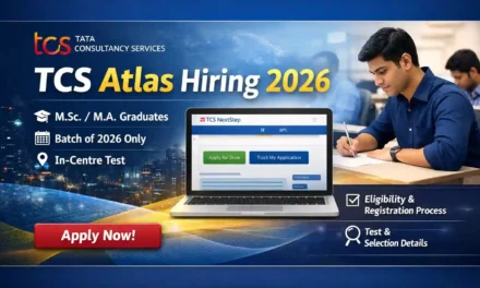 TCS Atlas Hiring 2026 – Eligibility, Registration Process & Test Details