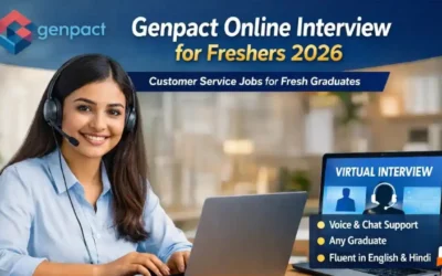 Genpact Online Interview for Freshers 2026 | Customer Service Role (Virtual Hiring)
