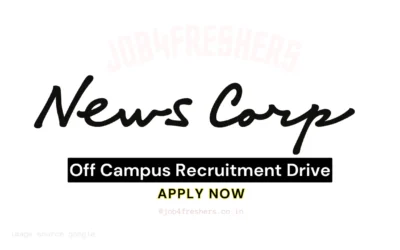 News Corp Off Campus Recruitment for Fresher candidates | Bangalore