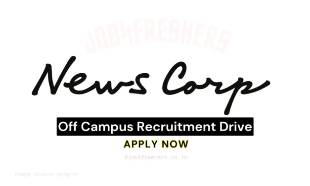 News Corp Off Campus Recruitment for Fresher candidates | Bangalore