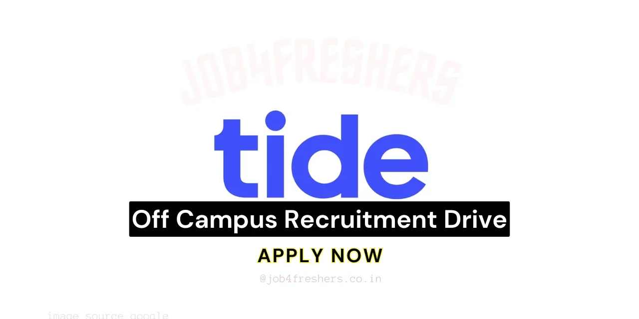Tide Internship for Talent Acquisition | Freshers are eligible