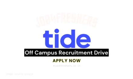 Tide Internship for Talent Acquisition | Freshers are eligible
