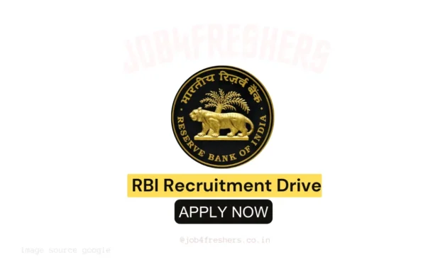 RBI Recruitment 2026 for Office Attendant Posts | 10th Pass can apply