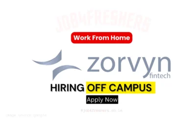 Zorvyn Hiring Work From Home 2026 | Associate Software Engineer