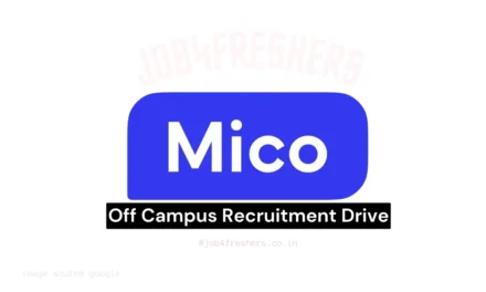 Mico is Conducting Off Campus Internship for Freshers