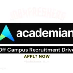 Academian Off Campus Drive Software Engineer Trainee -Pune