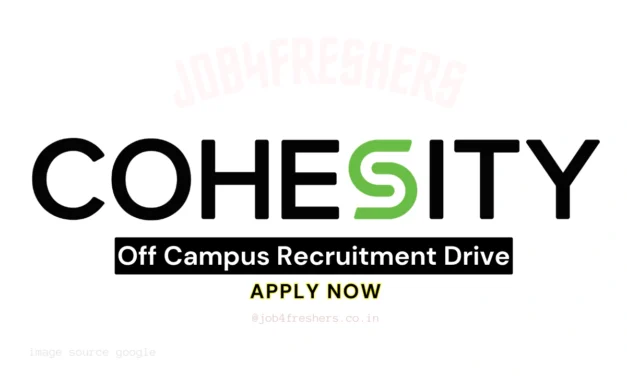 Cohesity Recruitment Drive 2026 – BE/ BTech/ ME/ MTech