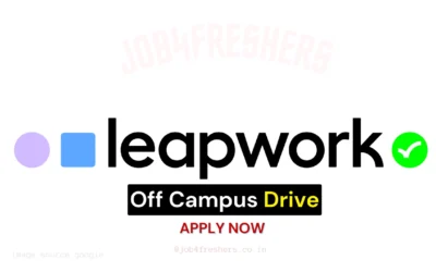 Leapwork Hiring Junior Software Engineer | Off Campus Drive