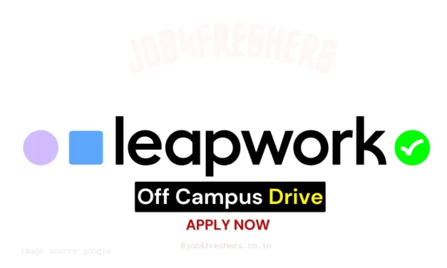 Leapwork Hiring Junior Software Engineer | Off Campus Drive