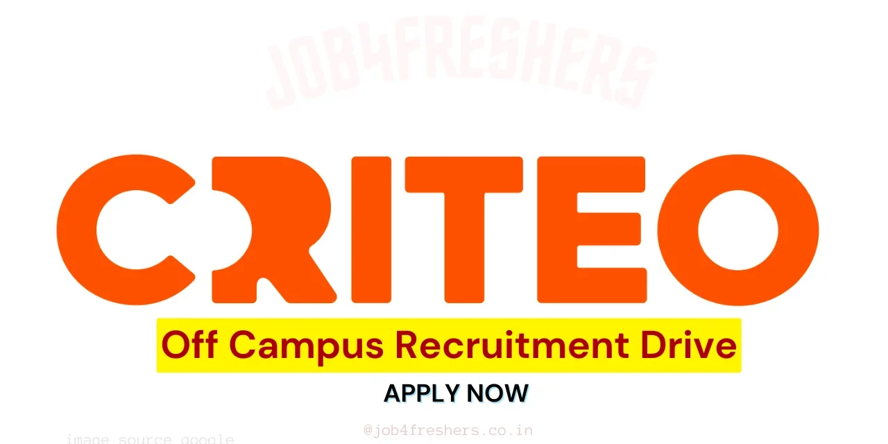 Criteo is Hiring Creative Design Intern – Off Campus 2026