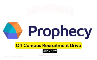 Prophecy Internship Update for Freshers – Off Campus 2026