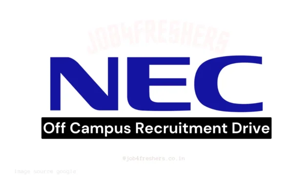 NEC Corporation Off Campus Software Engineer Fresher | BE/ BTech
