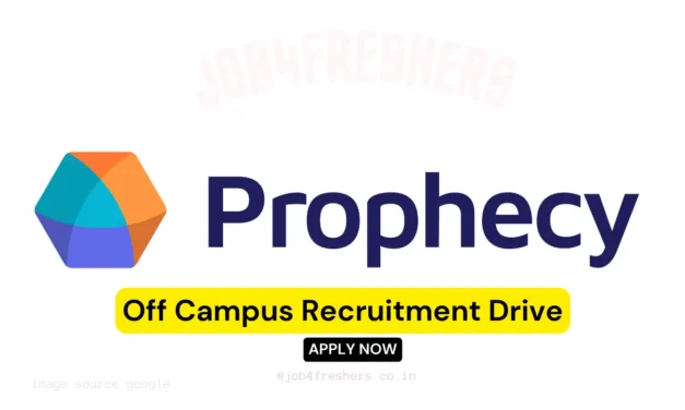 Prophecy Internship Update for Freshers – Off Campus 2026