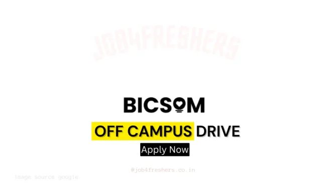BiCSoM Hiring Fresher to join as Web developer | Full Time 