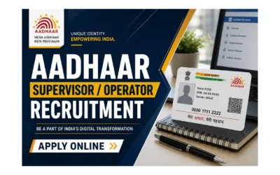 CSC Aadhaar Supervisor Recruitment 2026: Apply Online for 344 Posts | 12th Pass Jobs