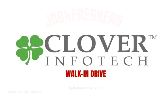 Clover Infotech Walk-in Drive for Trainee role | Venue- Pune