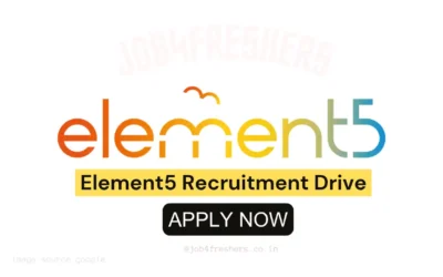 Element5 Off Campus Hiring Software Engineer Trainee | Freshers