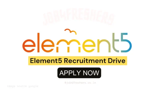 Element5 Off Campus Hiring Software Engineer Trainee | Freshers