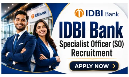 IDBI Bank SO Recruitment Drive| Apply for 31 Specialist Officer Posts