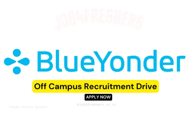 BlueYonder Recruitment 2026- Software Engineer | Bangalore
