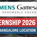 Siemens Gamesa Internship 2026 for Bangalore Location