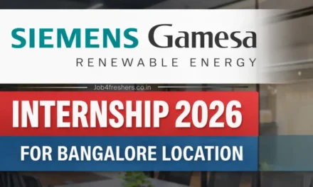 Siemens Gamesa Internship 2026 for Bangalore Location