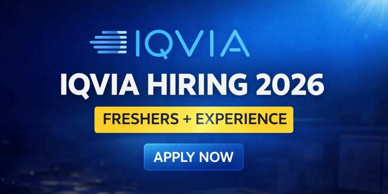 IQVIA Recruitment Drive – Full Stack Developer Position | Chennai