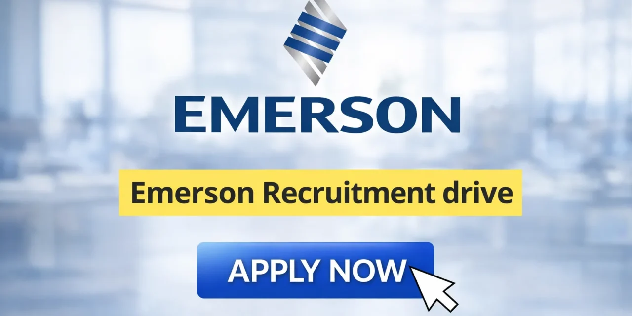 Emerson Recruitment Drive 2026 | Software Developer – Noida