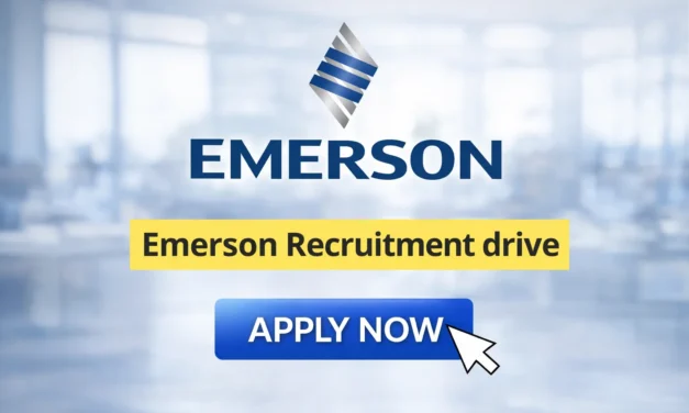 Emerson Recruitment Drive 2026 | Software Developer – Noida