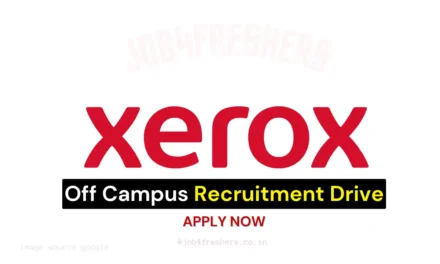 Xerox Internship for Graduate Freshers  – Stipend as per NATS