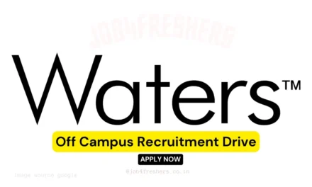 Waters Corporation is conducting an Off Campus Drive for Bangalore Office