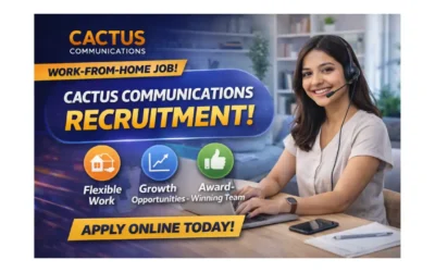 Cactus Hiring Customer Care Advisor Remotely | Work From Home Job