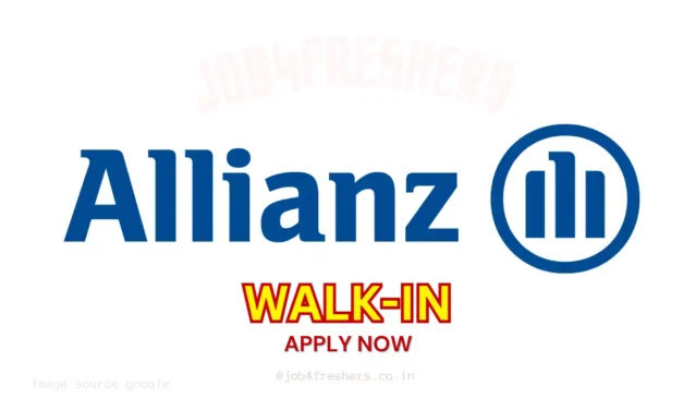 Allianz Services Walk In Drive – Associate Customer Service | Latest Opportunity