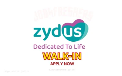 Zydus Walk-in Drive for Trainee Officer Role | Don’t Miss this Opportunity