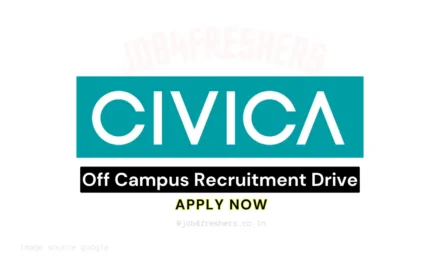 Civica conducting Off Campus Drive 2026 for Junior Software Engineer