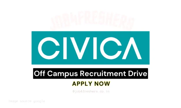Civica conducting Off Campus Drive 2026 for Junior Software Engineer