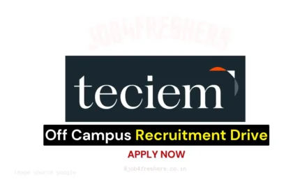 Teciem Off Campus Job Update for Associate Software Engineer