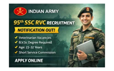 95th Indian Army SSC RVC Recruitment 2026 – Veterinary Graduates can apply