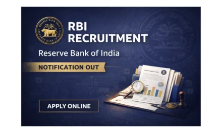 RBI Junior Engineer Recruitment 2026 – 11 Civil and Electrical Vacancies