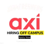 Axi conducting Junior Developer in Bangalore – Off Campus Drive 2026