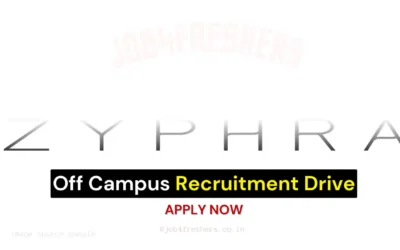 Zyphra Tech Solutions Hiring Freshers | Software Development Engineer