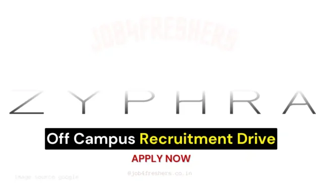 Zyphra Tech Solutions Hiring Freshers | Software Development Engineer