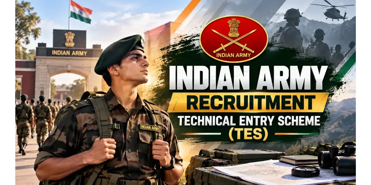 Indian Army TES 57 Recruitment 2026 – 10+2 Technical Entry Scheme | Apply Online for 90 Posts